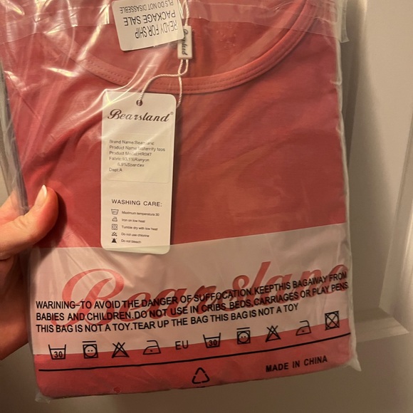 NWT Bearsland Maternity Shirts. Pack of 3. Purple blue and pink. Size S - Picture 4 of 4